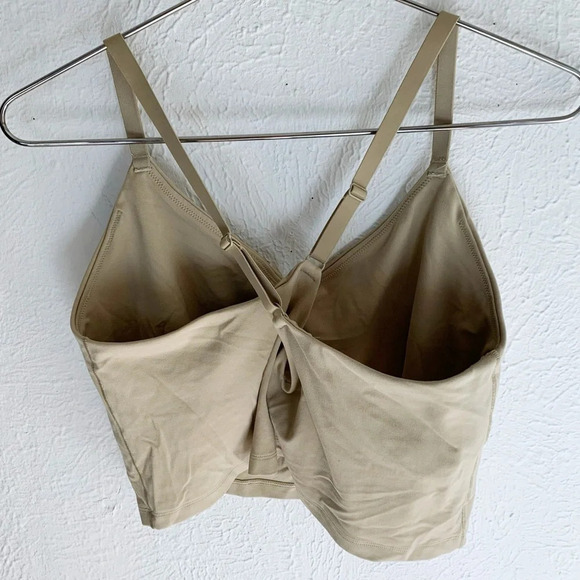Offline Aerie Real Me Recharge Least Support Longline Tan Bra Sz XXL - Picture 2 of 6